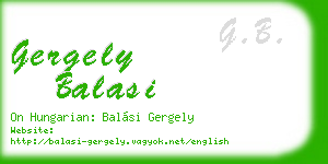 gergely balasi business card